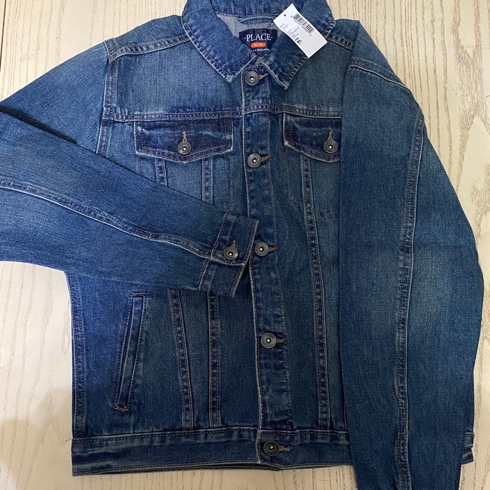 Jean jacket kids size XL